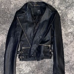 Faux leather jacket